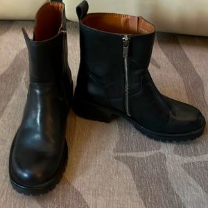 Lucky Brand Black Moto Boot